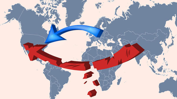 Kako hitro se na novo riše globalni trgovinski zemljevid