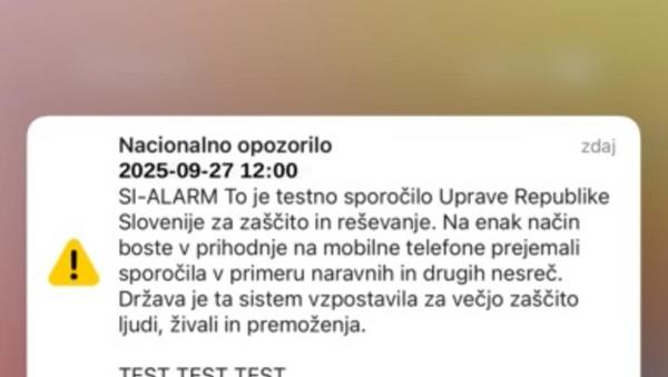 Testiranje sistema SI-Alarm: Za neuspeh naj bi bili odgovorni operaterji