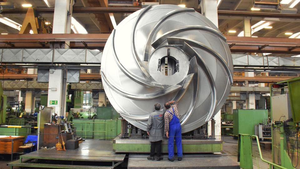 Litostroj Power izdeluje gonilnik za turbino z rekordnim vodnim padcem