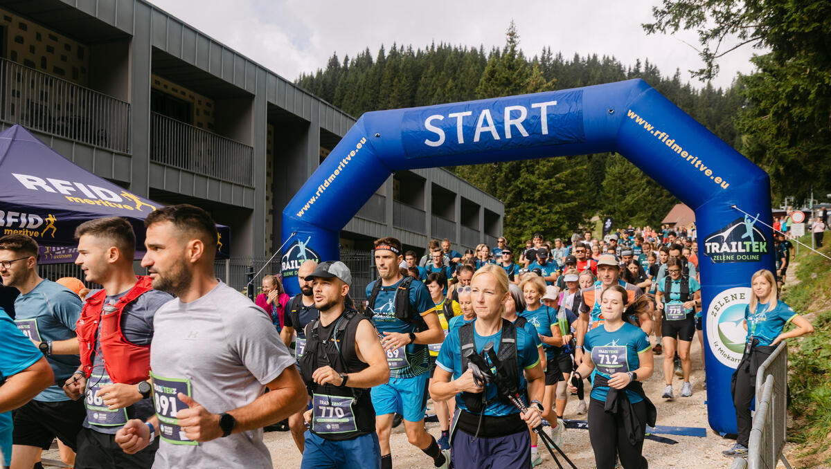 Več kot 1.600 obiskovalcev na družinskem dnevu s trail tekom Zelene Doline