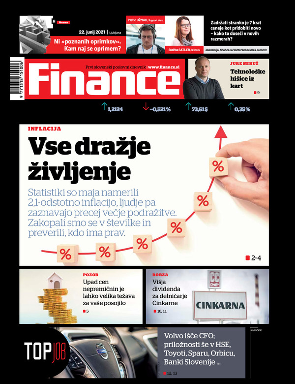 Naslovne zgodbe Financ