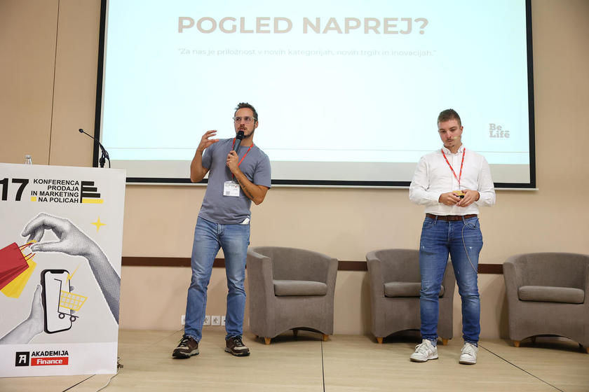 17. Konferenca prodaja in marketing na policah, FMCG Mirza in Zlatan Ljubijankić podjetnika lastnika BeLife 01.10.2025 Foto: Jernej Lasic 