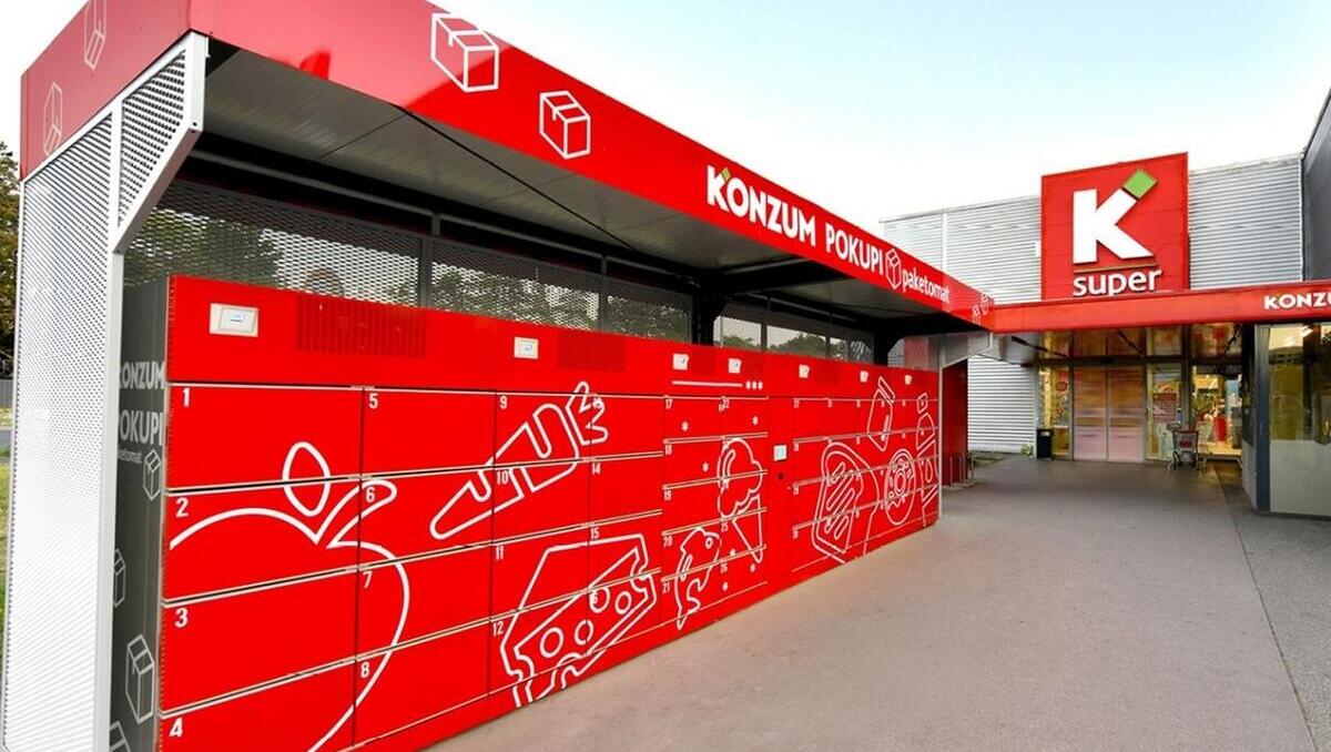 Konzum uvaja paketomate za hlajenje in zamrzovanje živil