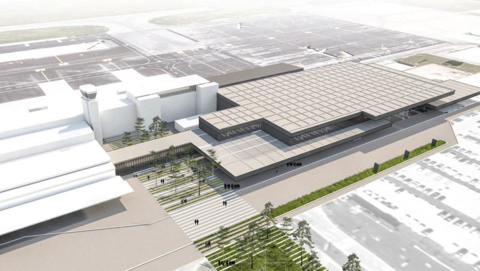 Takšen bo nov potniški terminal na Brniku, ki bo zgrajen do predsedovanja Slovenije EU