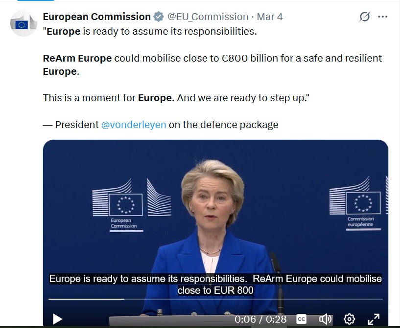 EU za oborožitveni program ukinja izraz »Rearm Europe«, novo ime bo ...