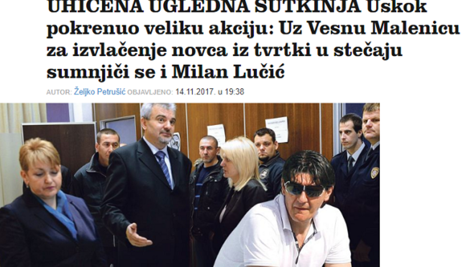 Na Hrvaškem priprli sodnico in stečajnika, ki sta bila v navezi: kako nedolžni pa so ti pri nas?